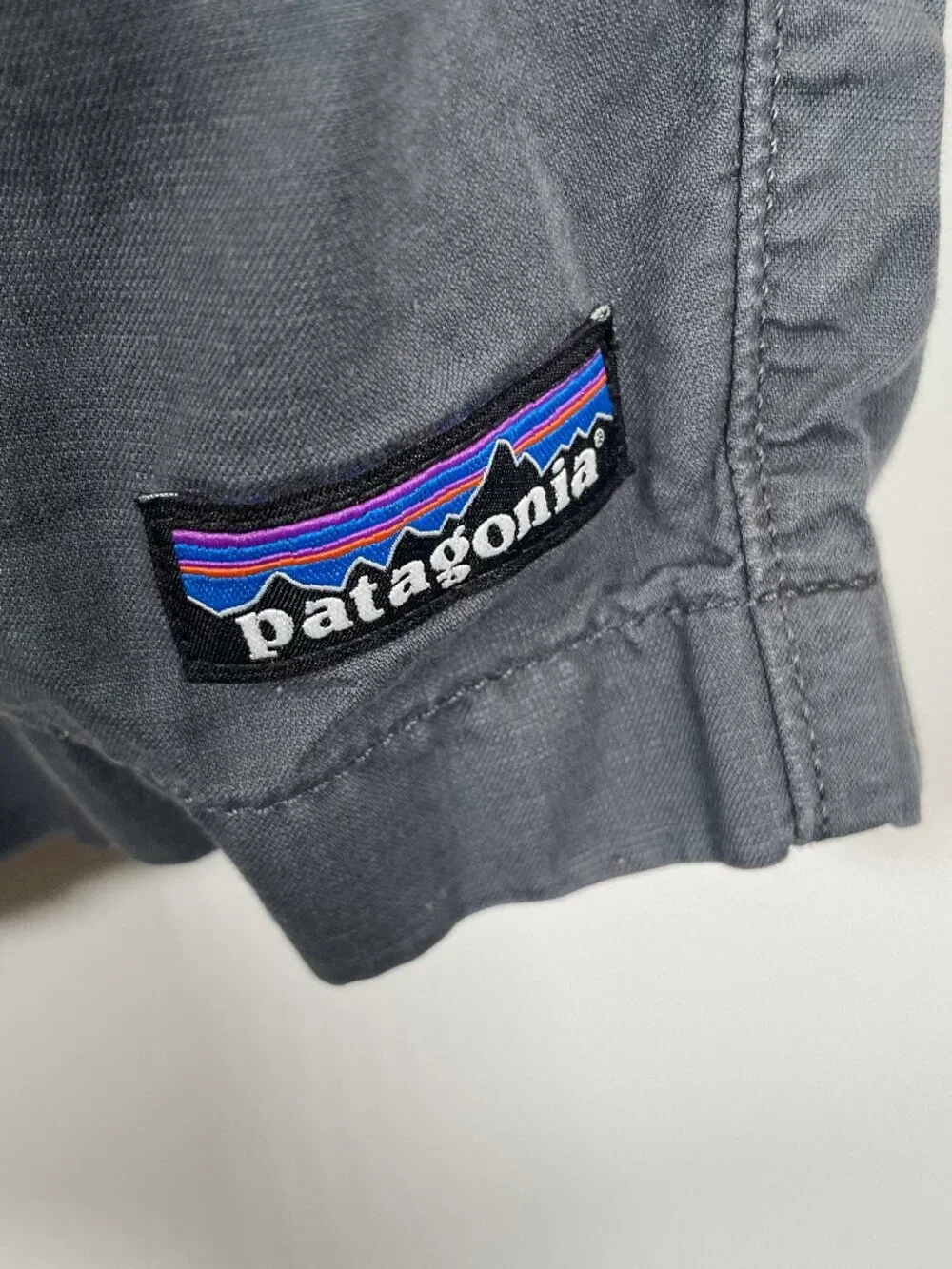 Patagonia Lightweight All-Wear Hemp Shorts Mens 36 Gray Organic Cotton Pockets